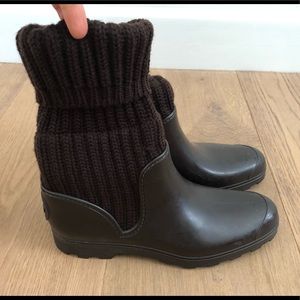 Gucci knitted rain boots size 41